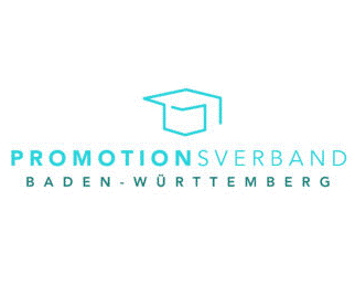 Logo Promotionsverband Hellblau auf weiß