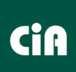 CiA weiße Schrift auf grünem Hintergrund