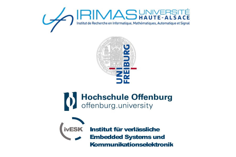 Logos of the participating Universities: Université Haute-Alsace Universität Freiburg, Hochschule Offenburg