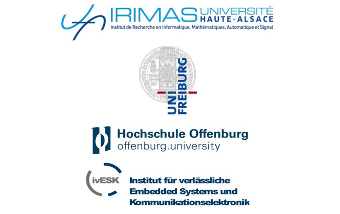 Logos of the participating Universities: Université Haute-Alsace Universität Freiburg, Hochschule Offenburg